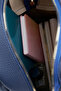 Women's Koala Navy Blue 3 Compartment Soft Faux Leather Zipper Closure Travel & Casual Backpack - 5