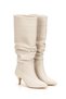 Women's Stylish Thin Heeled B Ruched Detail Boots - 2