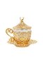 1 Piece Turkish Coffee Cup - Traditional Design with Crescent Motif, Turkish, Greek, Arabic Coffee - 3