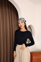 Women's Long Sleeve Crew Neck Stretch Fabric Combed Cotton Bodysuit - 4