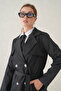 Strada Double-Breasted Belted Trench Coat – Dense Weave and Comfortable Fabric Women's Trench Coat - 5