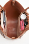 Women's Magnolia Tan Medium Size Lined Snap and Zipper Closure Handbag and Shoulder Bag - 8