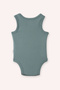 Newborn Round Neck Sleeveless Print Detailed Mint 2-Piece Bodysuit - 7