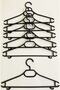 Clothes Hangers 12 Pieces Black Notched Unbreakable Wide Hanger 38cm Serrated - 2