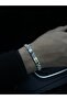 High Quality Steel Cord Model Men's Silver Bracelet - 5