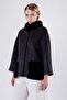 Cashmere Coat with Black Fur Accessories
