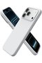 Case for iPhone 17 Pro Max, Velvety SIlicone with Microfiber Interior, Light Gray