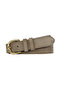 100% Genuine Leather, Gold Buckle 4 cm Suede Light Milk Brown Women's Belt; Jeans, Sports Belt=26.Açkst.Kave - 2