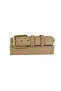 100% Genuine Leather, Gold Buckle 4 cm Light Yellow Suede Women's Belt; Jeans, Sports Belt=Suede.76.Yellow