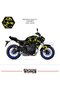 ملصق تغليف MT-07 2021-2024 طراز Lightning Motor Fairing Model Ready Kit 2021-2024 متوافق