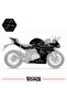 ملصق تزيين لدراجة CFMOTO 250SR، طقم جاهز لتزيين المحرك بتصميم البرق - 2