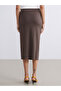 Vizyon New Season Elastic Waist Gathered Skirt - 4