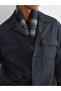 Lcw Vision Anthracite Shirt Collar Suede Men's Jacket - 3