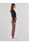 Lace-Up Jogger Pants Brown - 5