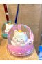 Lucky Fortune Cat (Maneki-Neko) Water Pen Holder – Mini Snow Globe Effect Desk Decor (8 cm) - 2