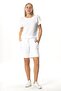 Pearl Tie-Up Long Summer Muslin Shorts White Byz - 6