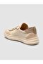 100% Genuine Leather Suede Mixed Beige Women's Shoes - 5