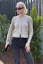 Beige Snap Closure Knitwear Women's Cardigan Mg2579 - 4