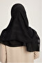 A25259 Jacquard Glitter Plaid Chiffon Scarf 120X120Cm - Black - 4