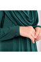 Practical Headscarf One-Piece Children's Prayer Dress 8-12 Years Old - Emerald Green - 7