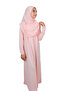 Practical One-Piece Children's Prayer Dress with Headscarf 8-12 Years Old - Powder - 6