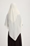 A4801 Large Chiffon Scarf 140X140 - Beige - 3