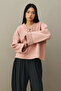Lace Detailed Sweater Pink - 4