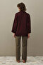 Oversize Knitted Sweater Plum - 5