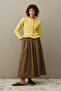 Thin Ruffled Mohair Cardigan Yellow - 2