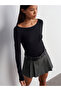 Boat Neck Long Sleeve T-Shirt - 4