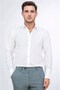 Regular Italian Diagonal Collar White Shirt - 2