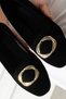 Livena Black Gold Buckle Velvet Textured Elegant Engagement Dowry Bag Guest House Babeti̇ - 4