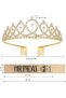 Birthday Sash Tiara Crown Headband for Girls Women Birthday Party Supplies, A12 - 2