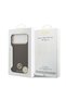 iPhone 17 Pro Max Compatible Case Licensed M-Safeli Grained Writing and Stone 4g Logo Brown - 8