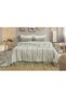 Corded Fabric Colorful Striped 3-Layer Muslin 100% Cotton Muslin Bedspread Soft, Lightweight and Stylish 230X240