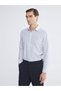 LCWAIKIKI Classic Slim Fit Long Sleeve Striped Men's Shirt