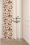 Coffe Time Espresso Latte Coffee Time Bohemian Patterned Special Design Digital Printed Stylish Style Background Curtain