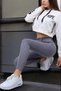 Eşvak Women's Lycra Denim Fabric High Waist Gray Skinny Jeans