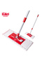 A130101 Microfiber Flat Mop 3-Pack – 39.5×11.5 cm Plate, 73–130 cm Handle, Super Absorbent