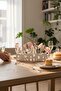 Birthday Decoration – Happy Birthday Lettering (Flowers Not Included) – Minimalist White Tabletop Ornament - 5