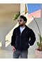 سترة رجالية من قماش الكشمير مع سحاب - 2