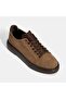 حذاء كاجوال جلدي بني اللون للرجال - 5