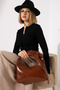 Tan Women's Bag Shoulder Bag and Handbag - 3