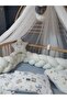 240 cm Knitted Protective Baby Sleeping Set 60X120 - Includes Sleeping Companion Pillows and Mosquito Net Set