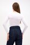 Degaje Boat Neck Gathered Cotton White Blouse - 8
