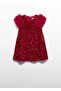 Mayoral Abel&Lula Girls' Sequin Stylish Dress Red - 2
