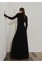High Collar A-Line Dress - 4
