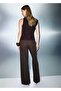 Wide Leg Jeans with Rhinestones - 4