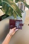 Claret Red Women's Card Holder and Wallet - 2