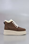 Frm 034 Fur Detail Lace up Boots - 4